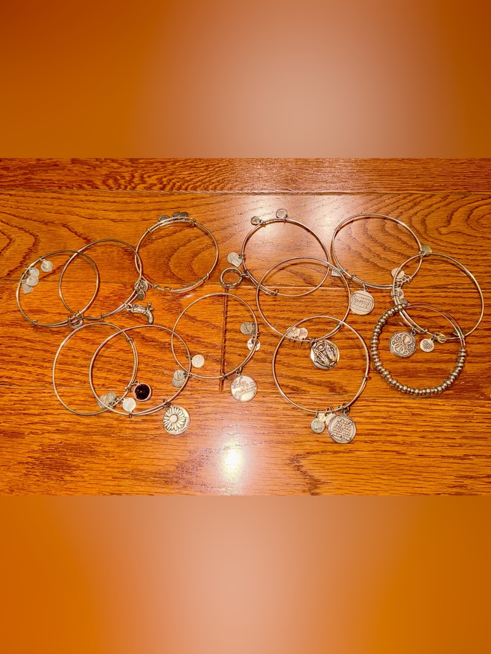 Alex and Ani Silver-Tone Charm Bangle Set